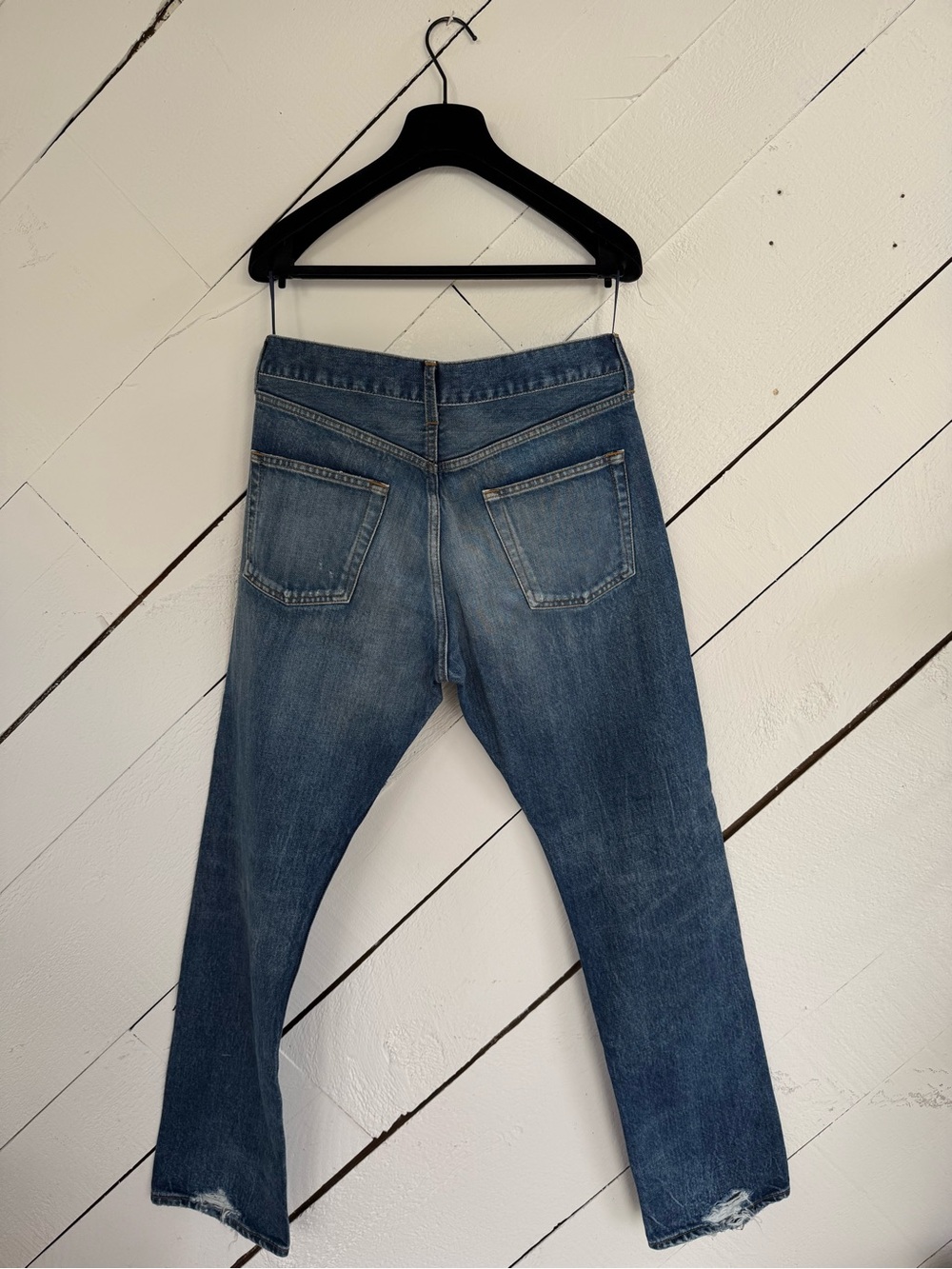 Balenciaga Blue Denim Jeans with Contrast Topstitching - Picture 2 of 9